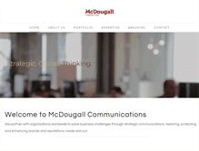 Tablet Screenshot of mcdougallpr.com